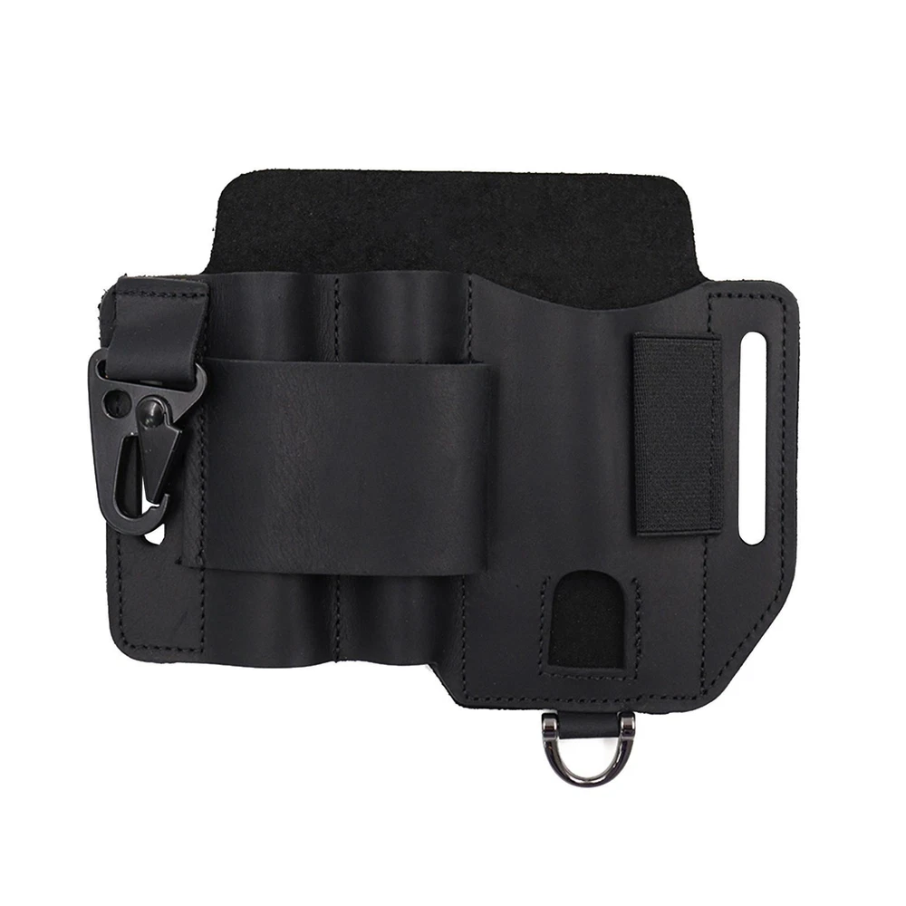 Multi-tool Leather Sheath Outdoor Pocket Organizer Storage Belt Waist Bag