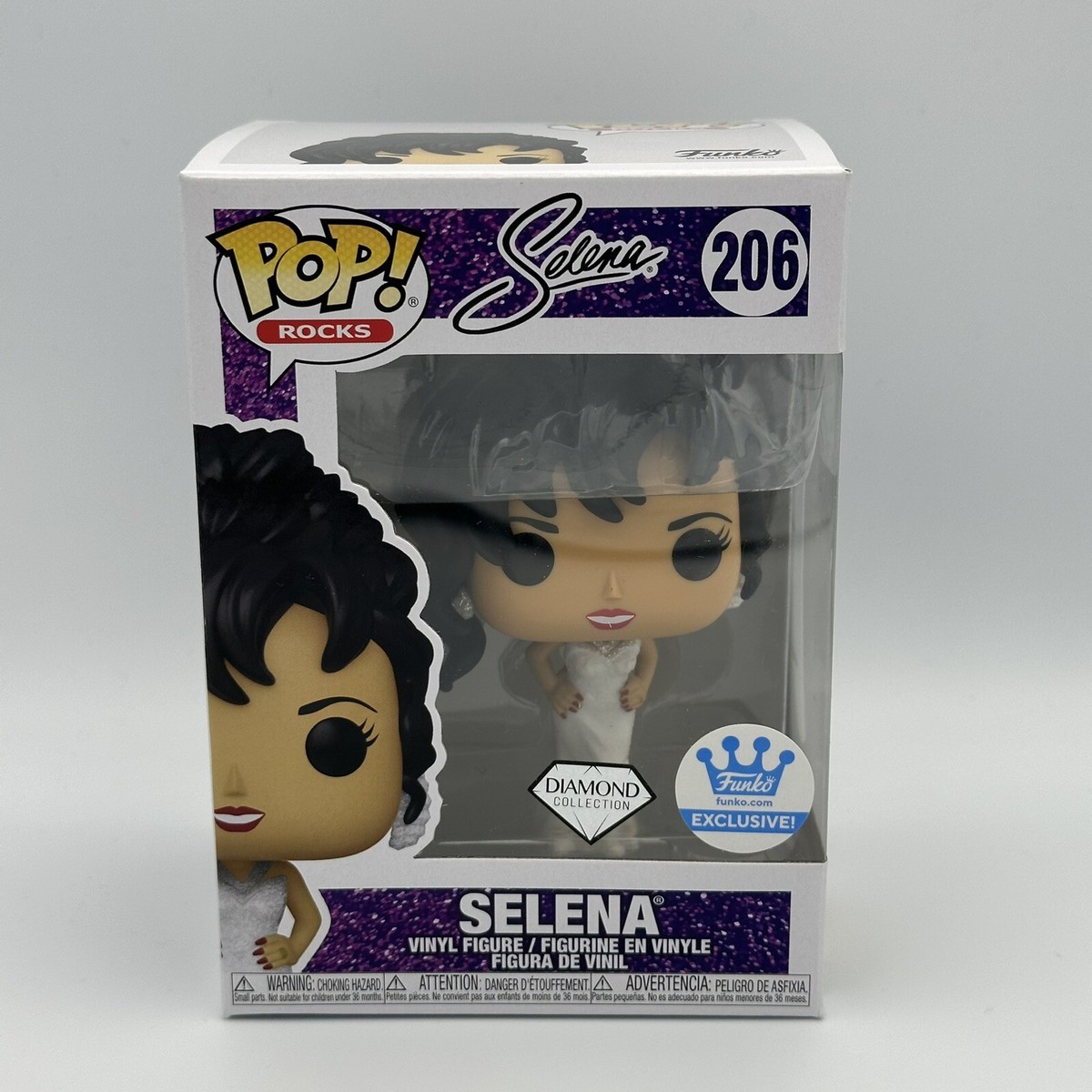 Funko POP! Rocks 206 - Selena (White Grammy Dress) - Diamond