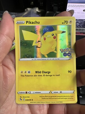 Pokemon Pikachu 28/78 Pokemon Go Ultra Rare Holo Card