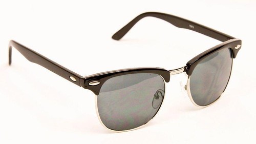 Square Brownline Glossy Metal Wire Hipster Dapper Classic Retro Sunglasses 7973 - Picture 4 of 7