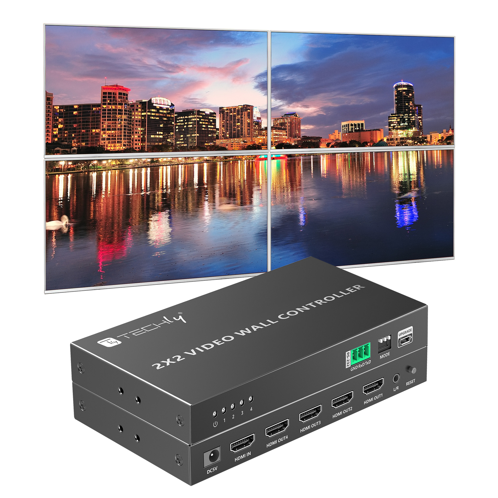 Video - Vari - Controller Per Video Wall 2x2 Hdmi 4 Canali