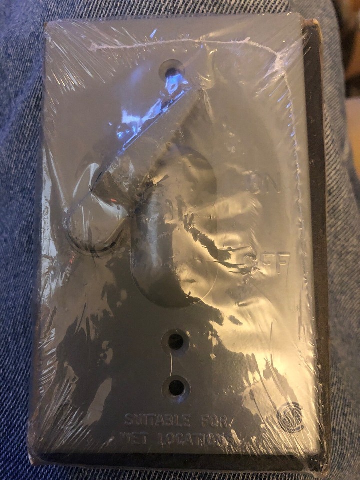 RED DOT CCT ON OFF SWITCH COVER VERTICAL SILVER WET LOCATION | eBay