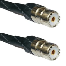 LMR400UF SO239 UHF Female to SO239 UHF Female Coaxial RF Cable USA-Ship Lot