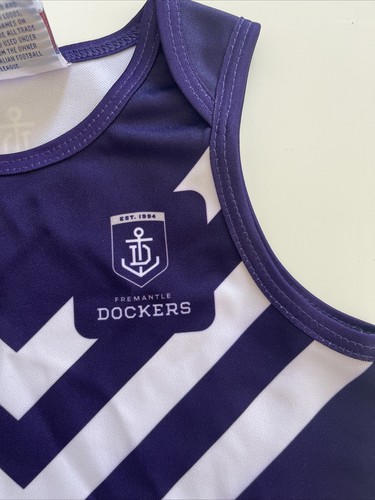 Fremantle Dockers AFL Replica Jersey Baby Babies Kids Childrens Toddler Size 0 - Picture 4 of 5