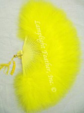 Yellow Feather Fan Marabou per Each