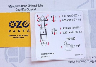 Genuine Mercedes-Benz Sticker A6155845121 | eBay 