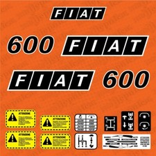 Fiat 600 Adesivi Decalcomanie di ricambio aftermarket per trattore