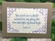 New Handmade 5x7 Matted 4x6 Religious Scripture Inspirational Free Ship 442