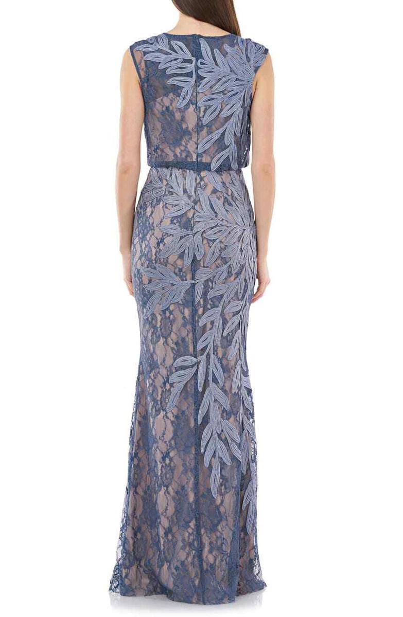 Js collections lace blouson cocktail dress cheap