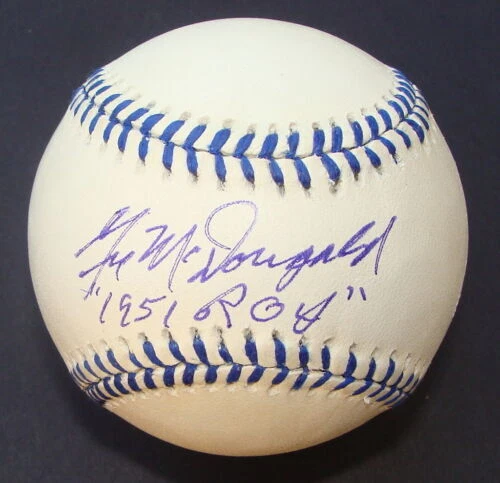 Gil McDougald Original Autographed Baseball MLB Balls