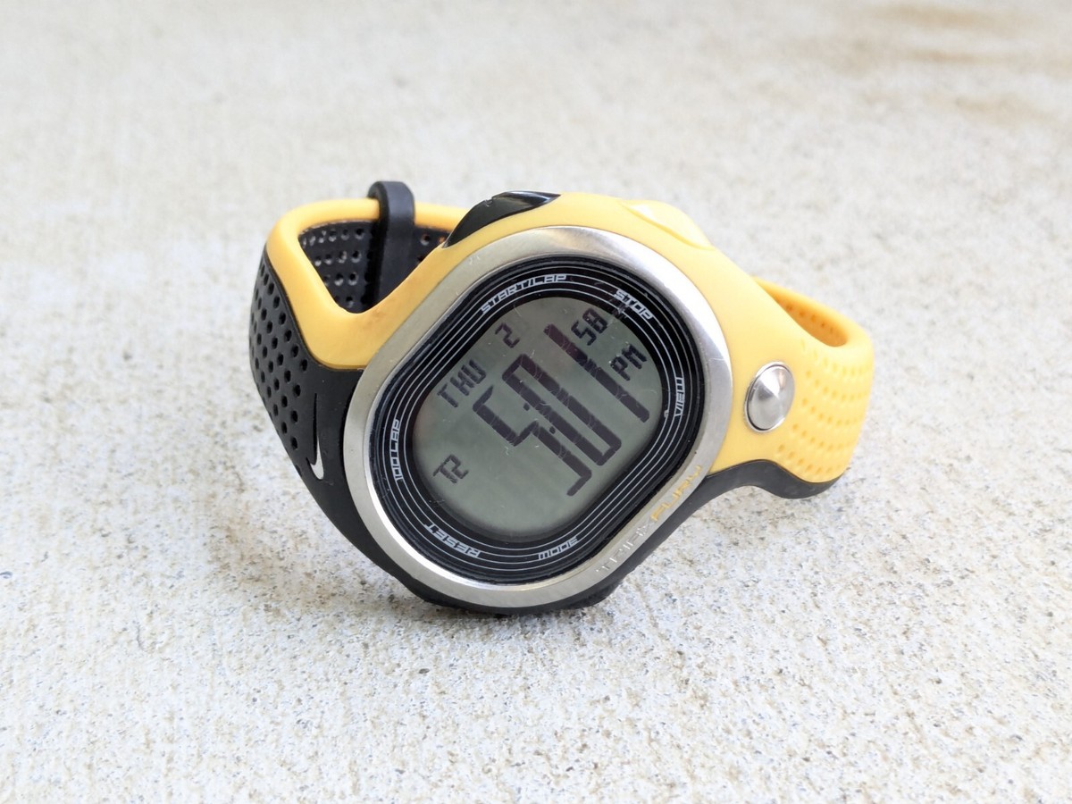 時計 00s NIKE TRIAX FURY Digital Watch y2k Nike Sports Watch Triax Fury Yellow Black Men's Wristwatch
