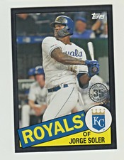 2020 Topps 1985 RETRO 35th ANNIVERSARY BLACK #85TB-20 JORGE SOLER 274/299 Royals