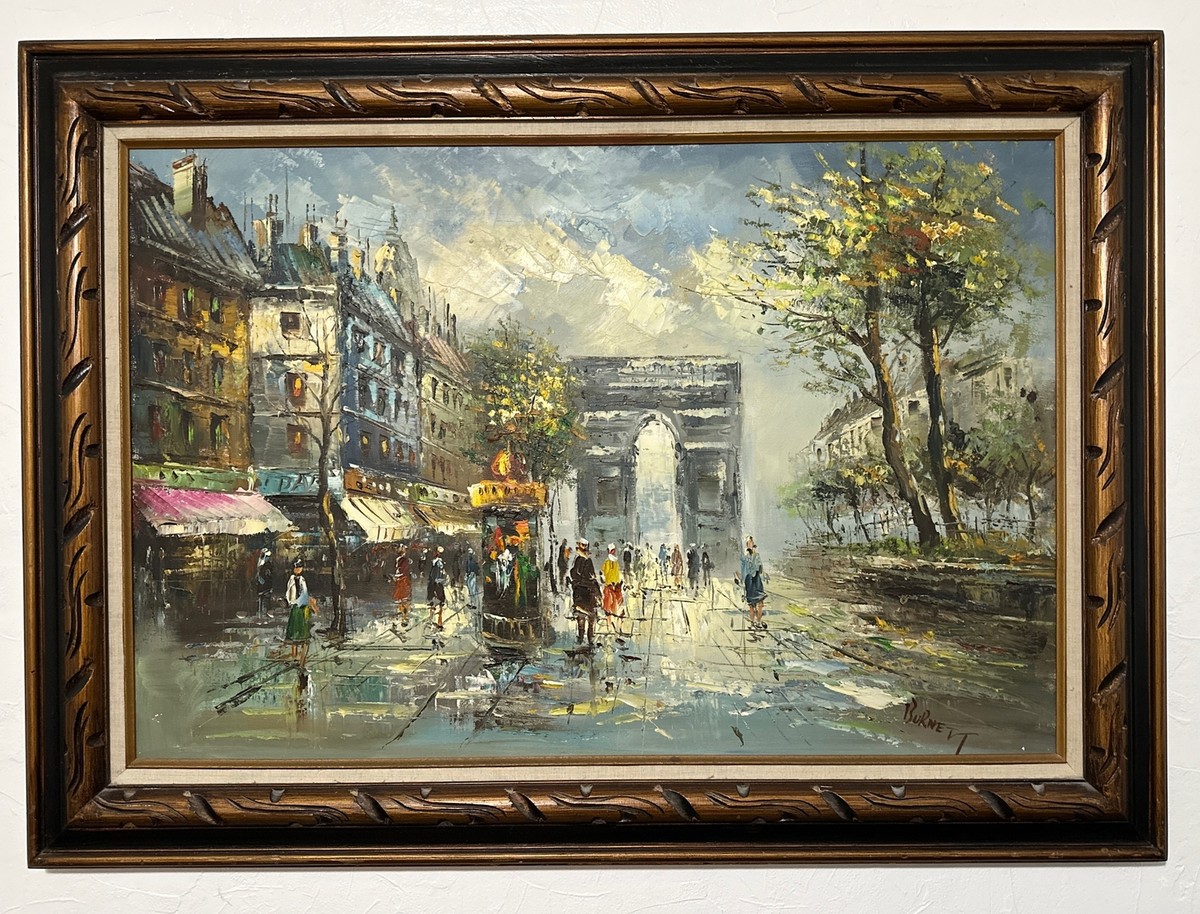 Caroline Burnett oil painting Paris. 35.5