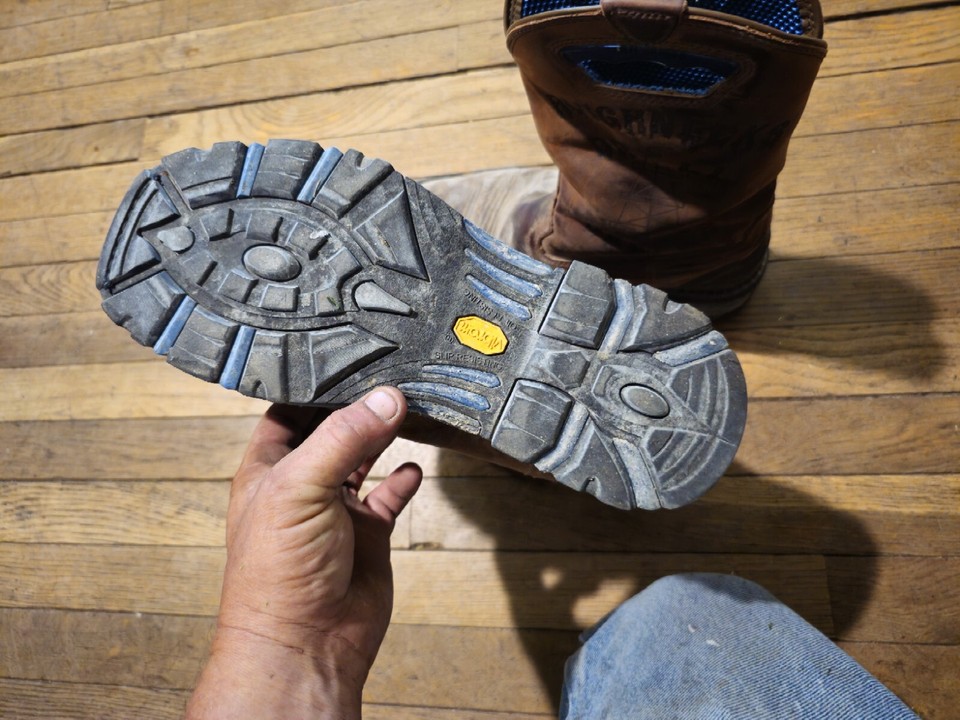 Cody James Decimator Composite Toe Leather Work Boots Rough Necks 10 EE