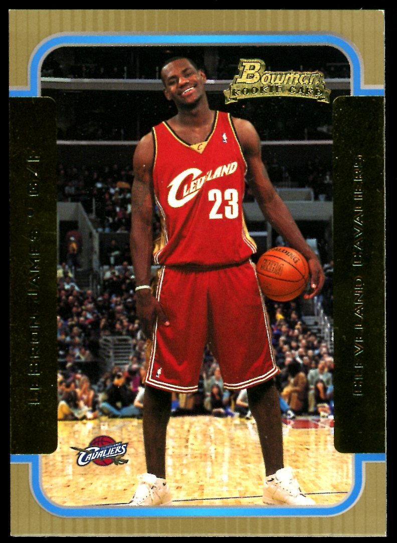 Lebron James 2003-04 Bowman Gold Rookie Card #123 Excellent Condition RC
