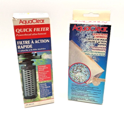 AquaClear  Schnellfilter -Einheit Filtereinsatz Filtermatte Powerhead Patrone