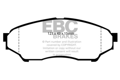 EBC ULTIMAX FRONT PADS DP1347 FOR MITSUBISHI SHOGUN PININ 1.8