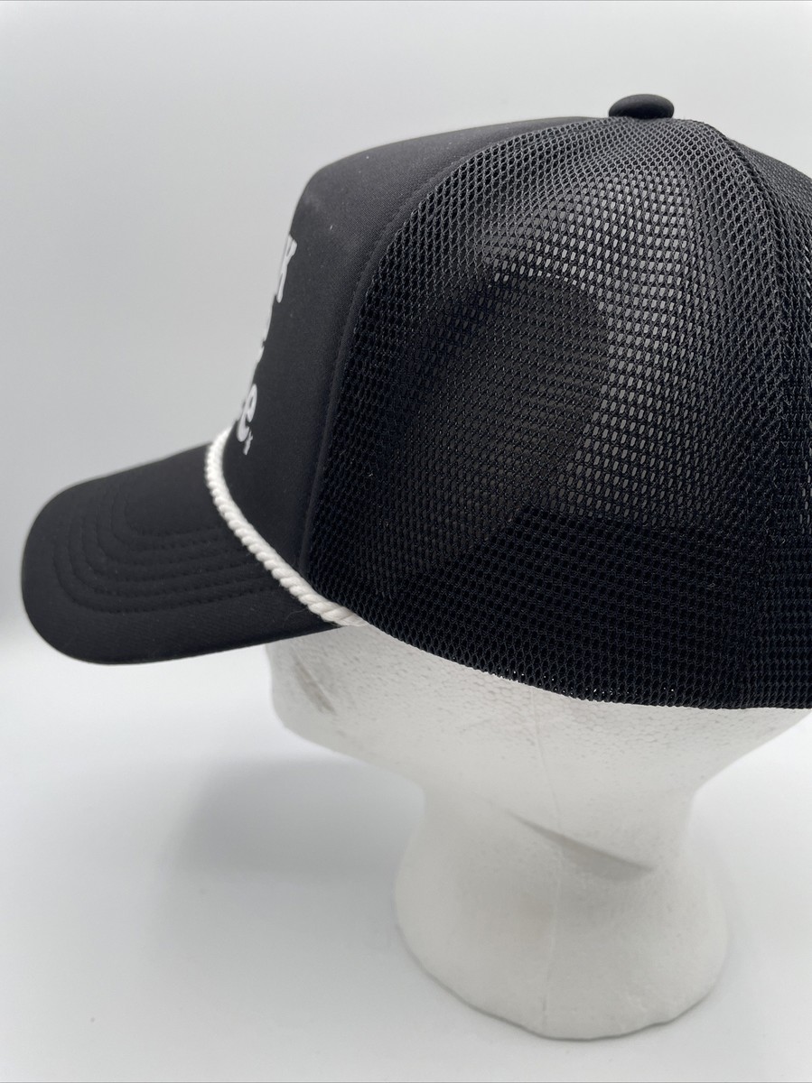 Dutch Bros 2023 Drink More Coffee Trucker SnapBack Hat Black Mesh