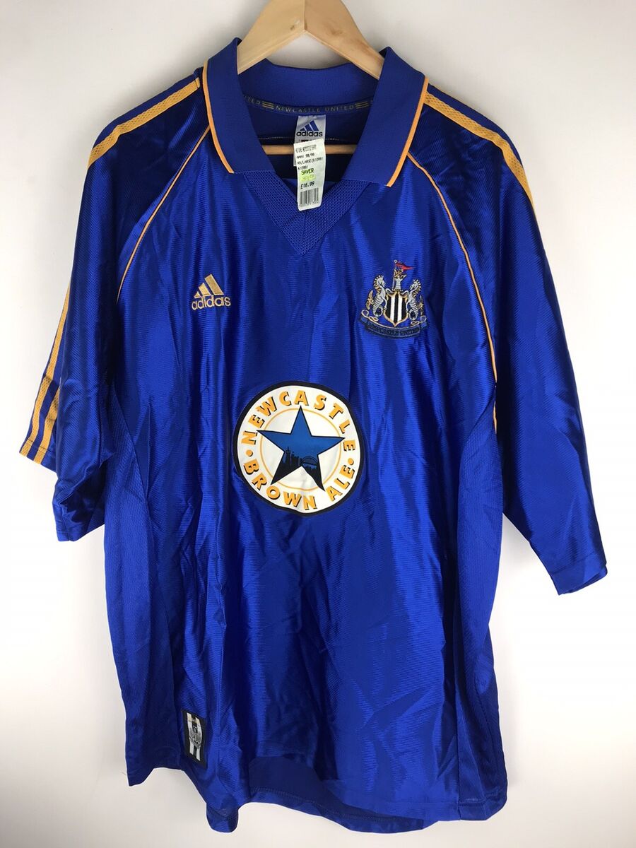Newcastle United 1998-99Adidas,Brown Ale Away Size XXL Newcastle United 1998-99Adidas,Brown Ale Away Size XXL