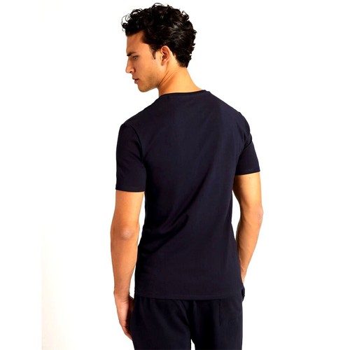GUESS T-SHIRT UOMO SCOLLO A V MAGLIA COTONE JERSEY STRETCH LOGO SLIM M2YI37I3Z14 - Foto 8 di 17