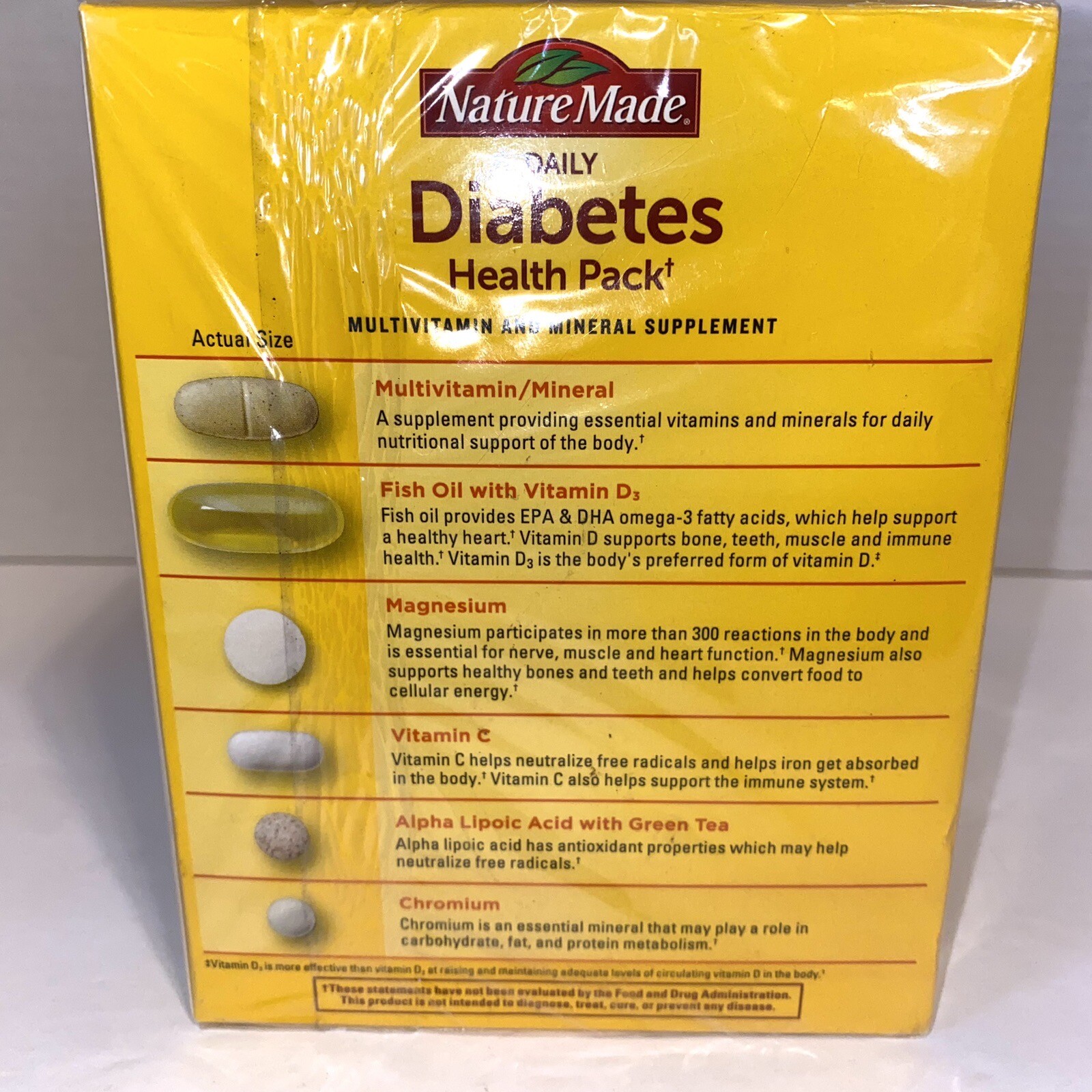 Nature Made Daily Diabetic Health Pack 30 Packets, 30 Days Supply Exp Oct 2024 31604010201 eBay