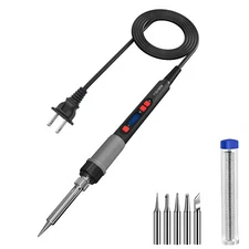 Soldering Iron Electric Gun Adjustable Temperature Welding Solder Wire Kit 90W
