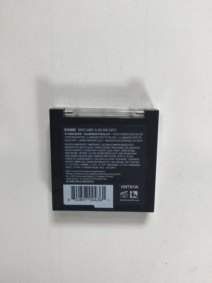 NYX BTGIH05 Rock Candy & Golden Cuffs Icy Highlighter .2 oz NEW! - Image 2 of 2