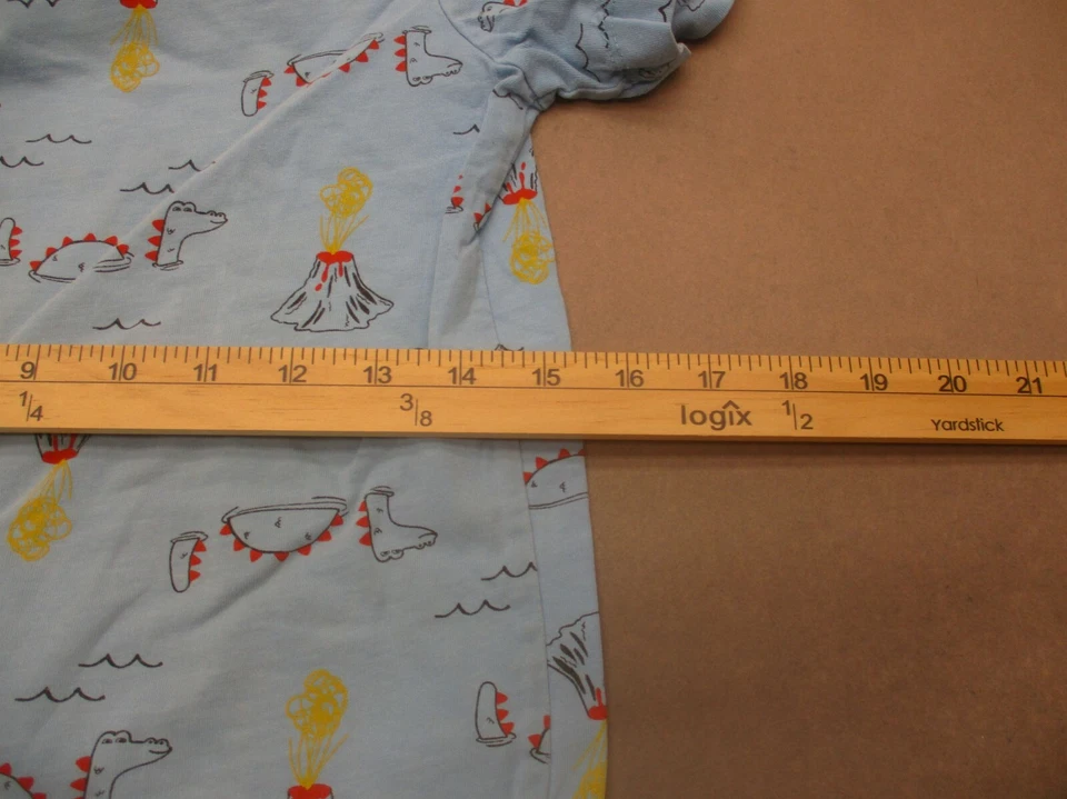 Camiseta manga corta Hanna Andersson talla 8 niños azul 100 % algodón orgánico 204 Foto 4 de 4