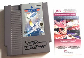 VAL KILMER Signed TOP GUN MAVERICK NES Game Cartridge Autograph JSA COA Cert