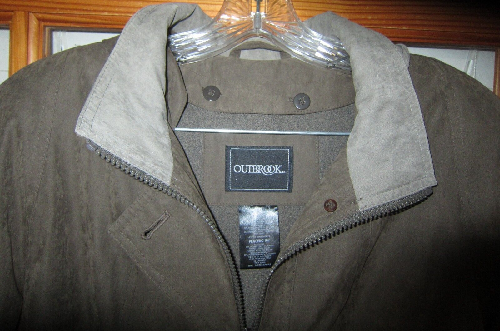 Outbrook Outbrook Duster Trench Coat Petite 10P Coated Removable Liner Hooded | eBay