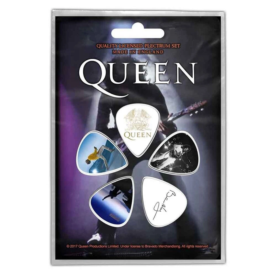 100% OFFICIAL MERCHANDISE Queen Plectrum Pack of 5 *Official*