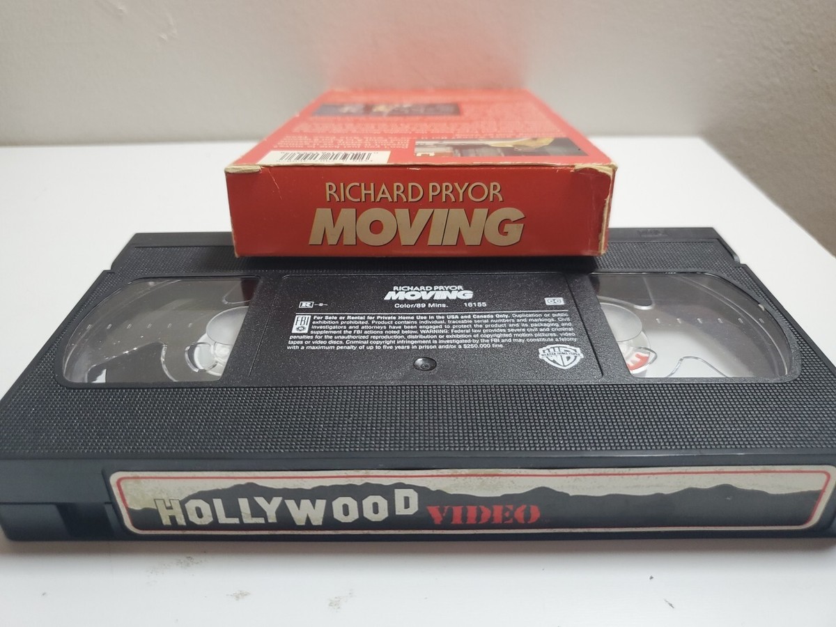 Moving (1988) VHS Tape - 1998 Release | Richard Pryor, Stacey Dash