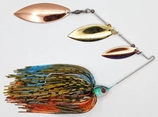 Custom Spinnerbait ~ Bluegill ~ 1/4 oz Triple Blade Bait Ball