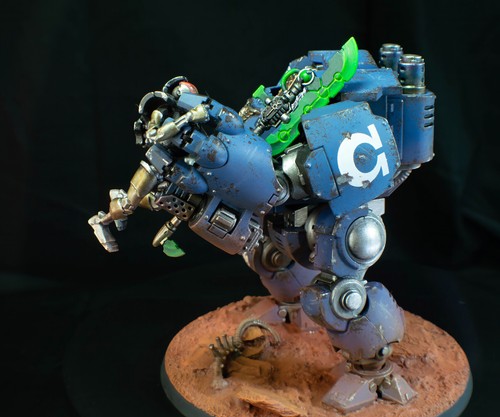 Ultramarines Primaris Redemptor Dreadnought - miniatura dipinta - Warhammer 40K - Foto 7 di 8