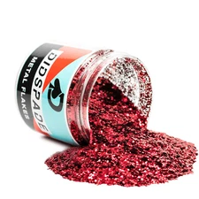 2oz Renegade Red 0.025 Red Metal Flake - Solvent Resistant Glitter