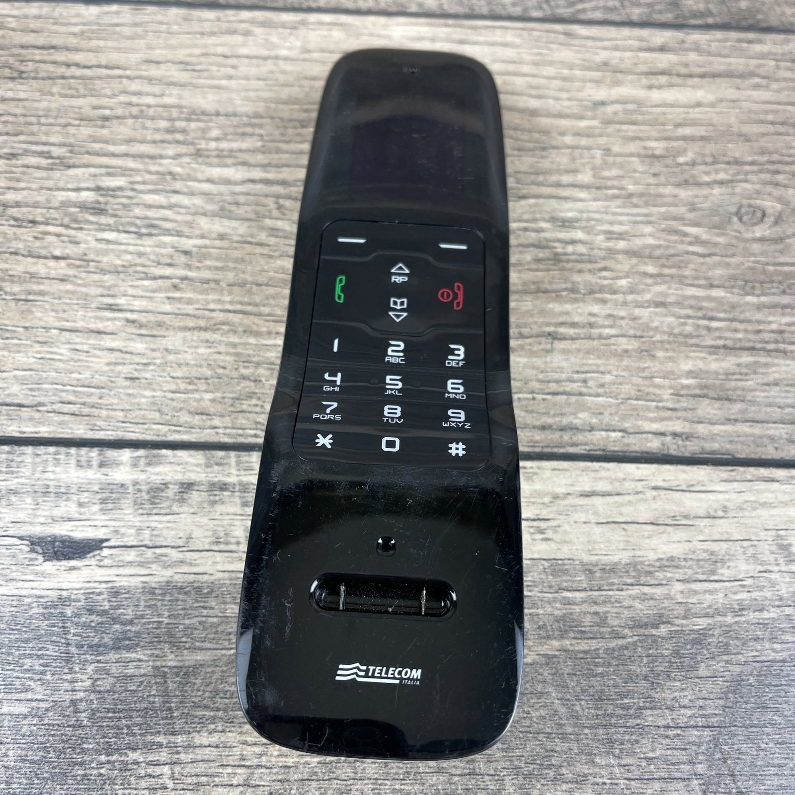 Alessi Cordless DECT Black Handheld Phone with 65,000 Color OLED LCD ...