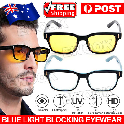 Blue light Blocking Glasses Computer Gaming Anti Glare Anti UV