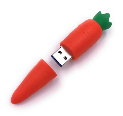 Karotten USB Stick 64GB – Lustiger Gemüse-Stick USB 2.0 (H-Customs)