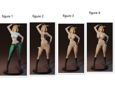 Anime Abbey Chase 1/8 1/6 Figure Unpainted Model 3D Print Unassembled Resin Kits
