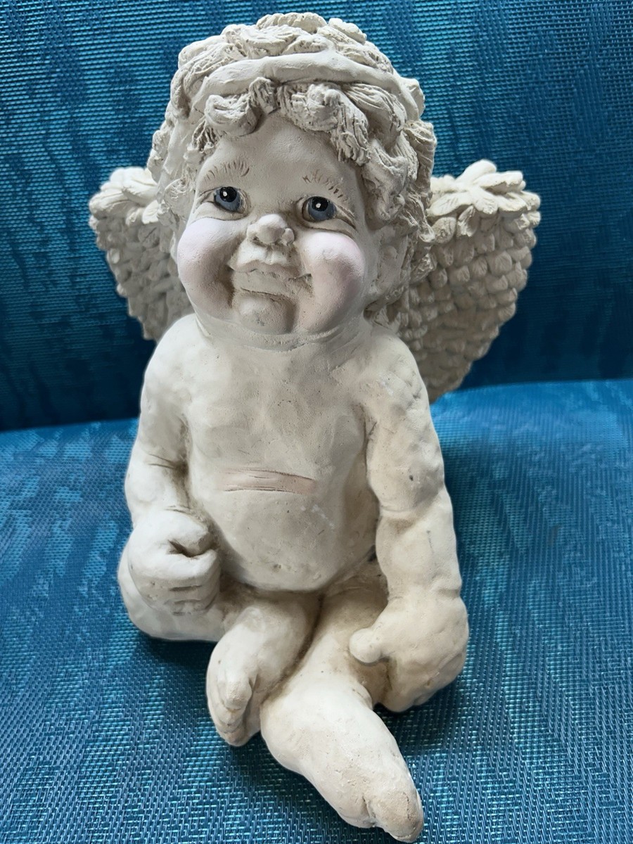 Dreamsicles by Kristin Concrete Cherub Angel Garden Statue