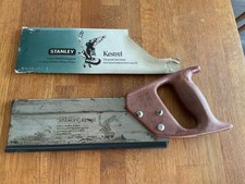 Vintage Stanley Kestrel Steel 10” 15 Pt  Tenon Saw Model No 15-322 in Sleeve