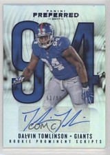 2017 Preferred Rookie Prominent Scripts Blue 61/99 Dalvin Tomlinson Auto 0f8