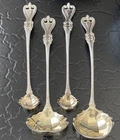 Rare Set 4 Towle Old Colonial Sterling Silver Sauce Mustard Ladles American 6”