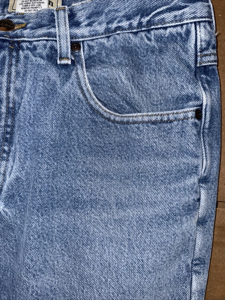 Mens LL Bean Flannel Lined Jeans Classic Fit Size 32x30.5 (actual) - Image 4 of 4
