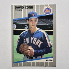 1989 Fleer #31 David Cone Mets