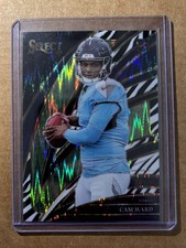 2025 Panini Select Cam Ward Zebra Prizm Club Level (RC) Tennessee Titans SP 226