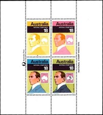 Australia 1976 National Stamp Week Sir Henry Parkes Sheet MNH