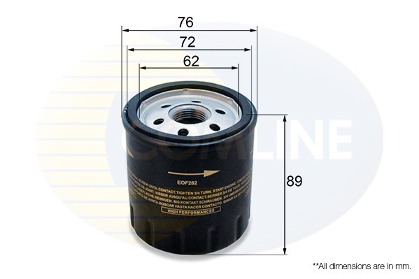 COMLINE EOF282 Oil Filter for VW