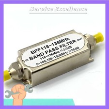 1X Band pass filter bandpass filter BPF 118-136MHz Air band SMA Fast Delivery