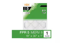 18 In. X 30 In. X 1 In. Standard Pleated Air Filter FPR 5, MERV 8